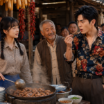เจียงหนิงขายไส้หมูตุ๋นให้คุณชายเสิ่นซูไป๋ชิมกลางตลาด